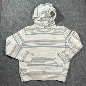 Hang Ten Striped Hoodie Long Sleeve Pullover Small Retro‎ Surfer Style Beachy